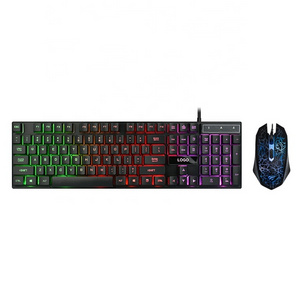 GT-KB201Cm Havit Keyboard Mouse Combo Gamer Computer Backlight Led Teclado Colored Wired Gaming Keyboard And Mouse Headset Combo