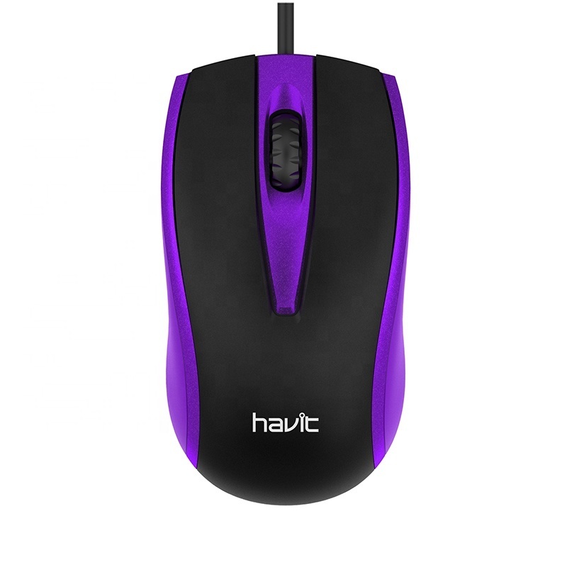 Ms871 Havit Cheap Ergonomic 1000Dpi Souris D Ordinateur Optical Wired Mouse Usb For Pc Notebook