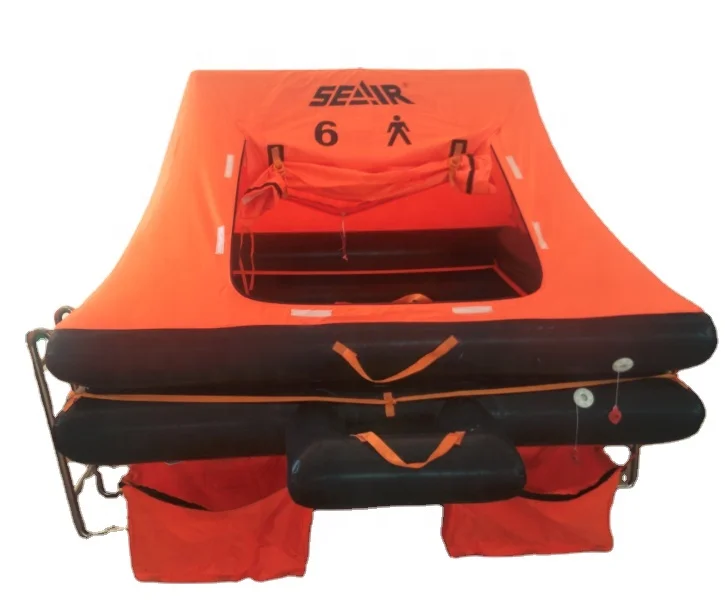 SOLAS Approved Water Safety Self Inflating Life Raft 6 Person