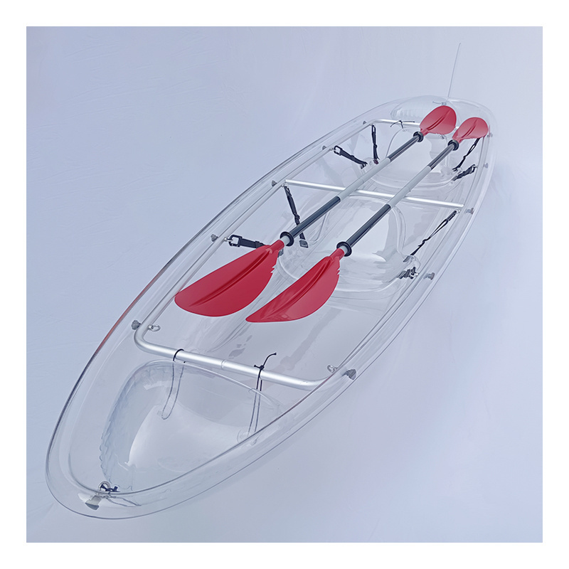 Transparent Plastic Clear Crystal Pc Leisure Double Seats Crystal Clear Kayak Transparent Canoe