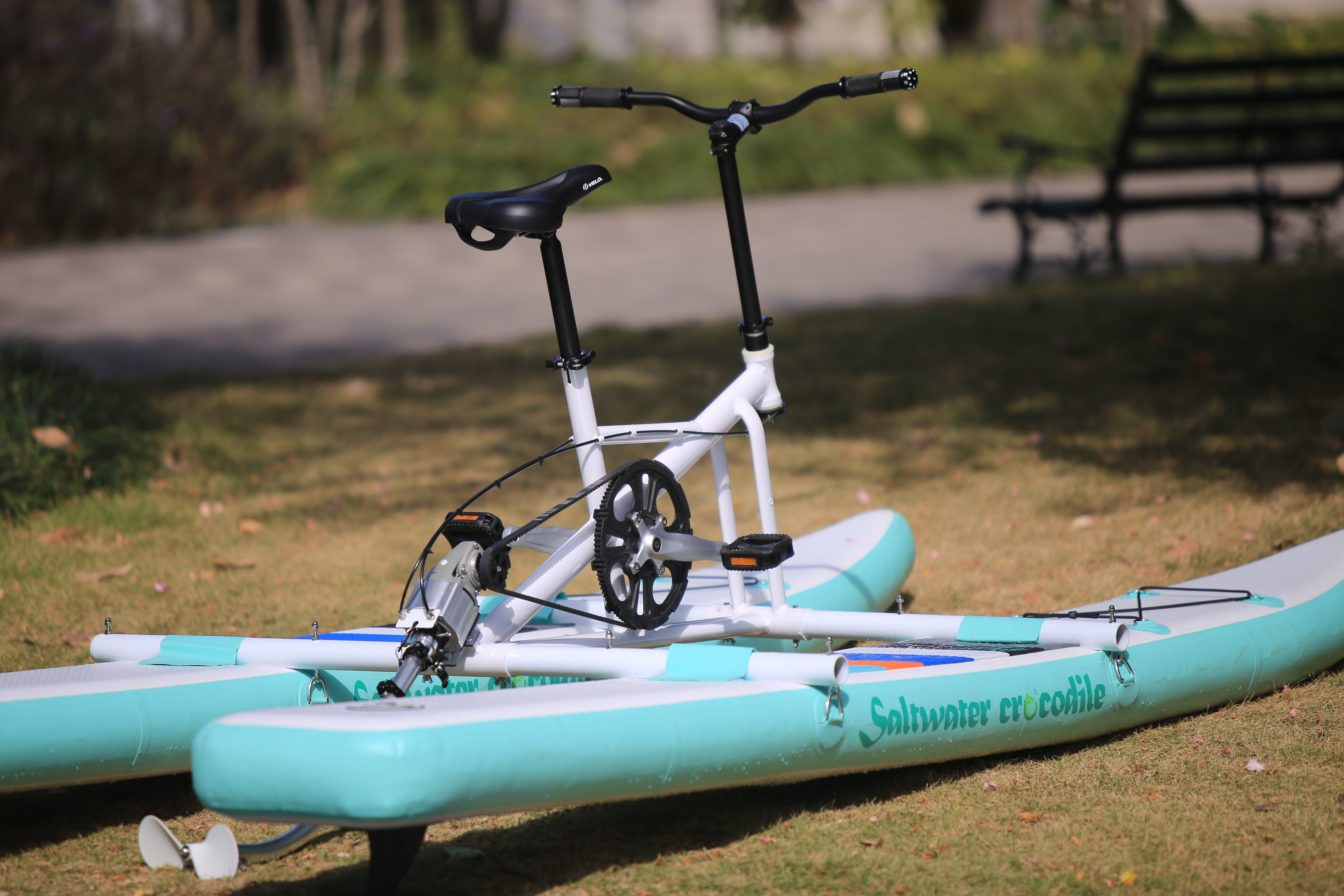 Summer Pool Fun Equipment Paddle Water Bicycle Hydro Bike Buoy