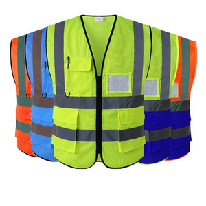 Reflective Polyester Jackets For Construction Worker Customizable With Logo For Safety Equipment Reflective Clothes