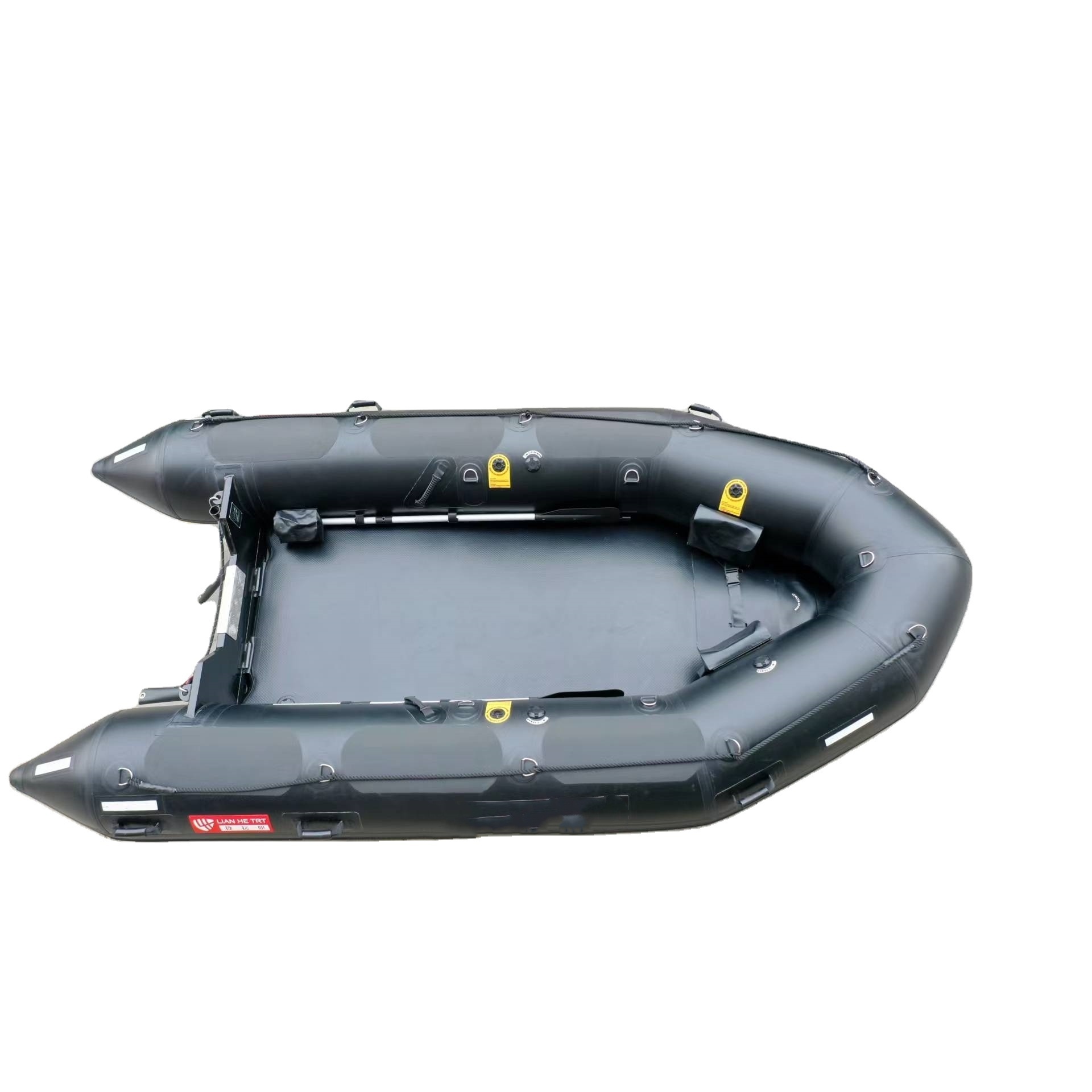 PVC Hypalon Rescue Kaboat Rowing Boat Aluminum Folding Boat with Aluminum Floor for Drifting on Lake River Outdoor Sport Use