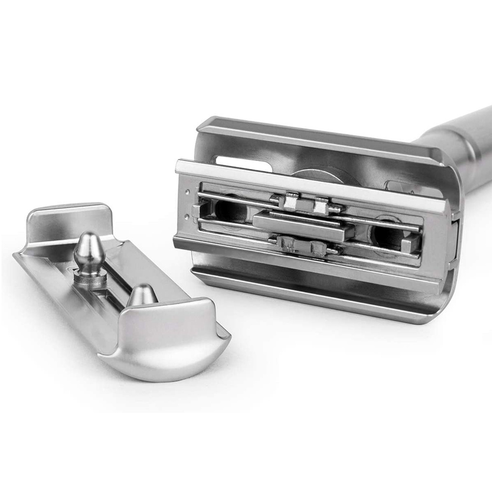 Safety Razor Adjustable Double Edge stainless steel blade Manual Shaving Razor Zinc Alloy material