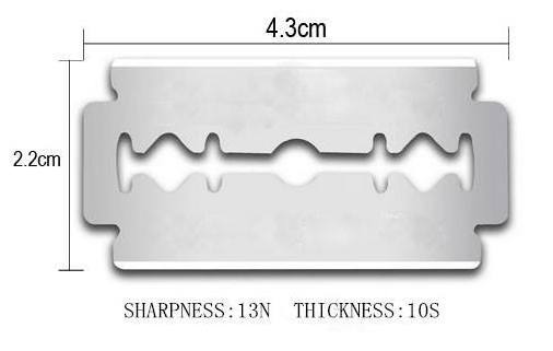 Double edge stainless steel blade for safety razor barber razor blade