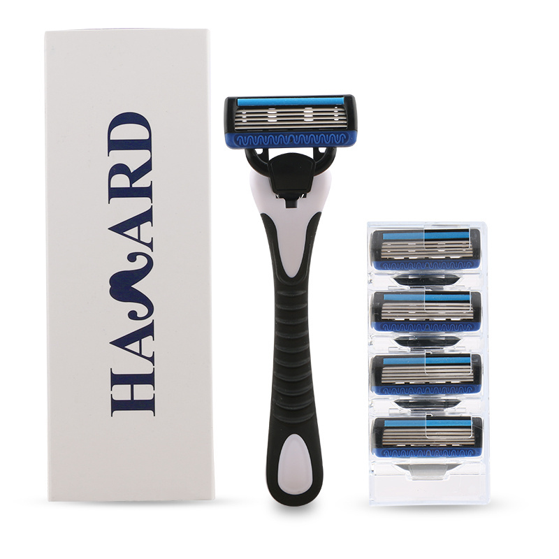 Private label five blade replaceable shaving razor blades 5 blade system razor cartridges