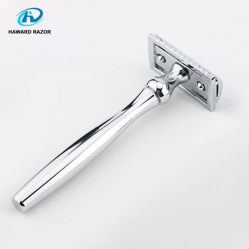 Stainless steel double edge blade safety razor 3 pieces classical razor for men