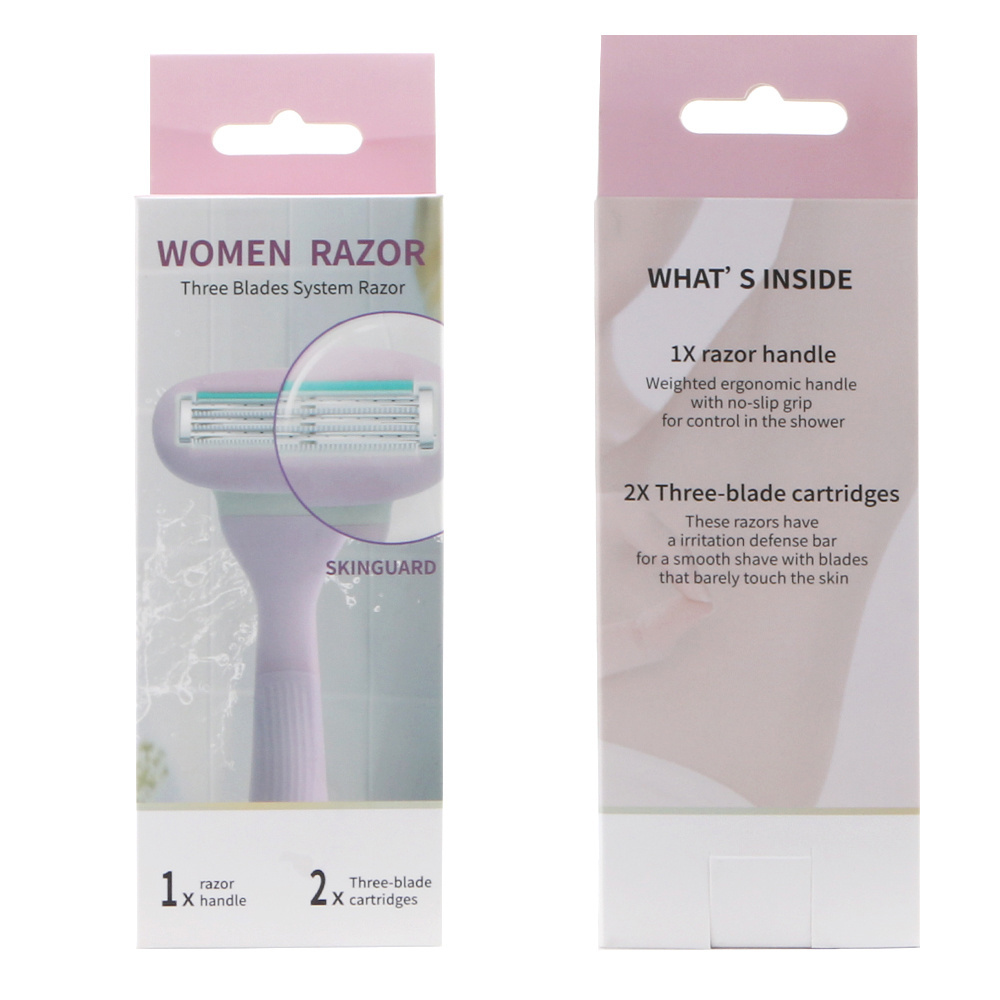 D937L Sensitive Advanced Triple Blade Women's System Razors with irritation defense bar