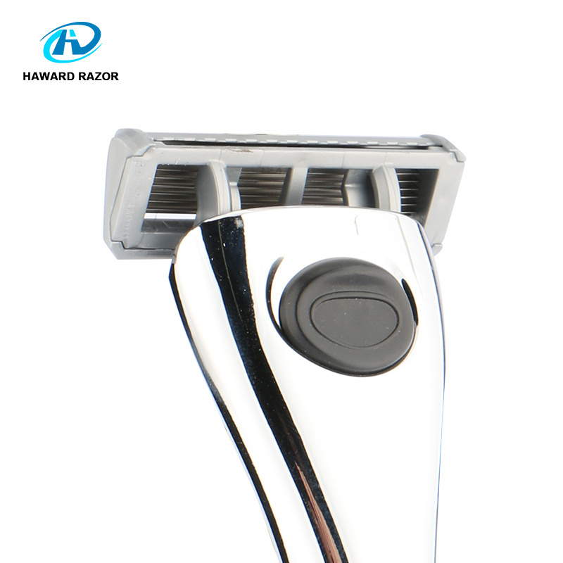 D960L imported six blade razor cartridge 6 blades+1 fine trimmer cartridge shaving razor with refills