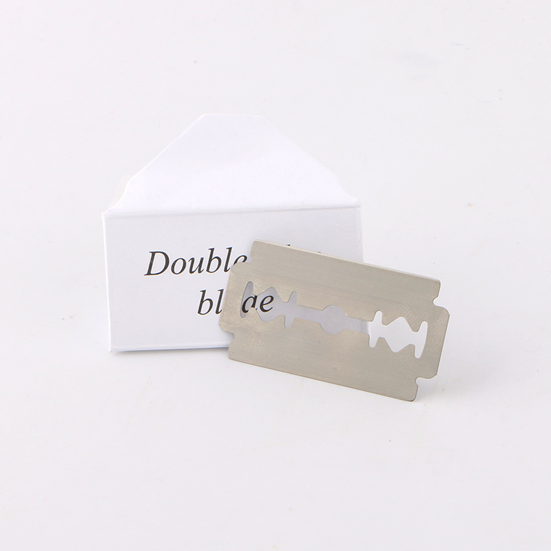 Custom logo stainless steel double edge razor blade