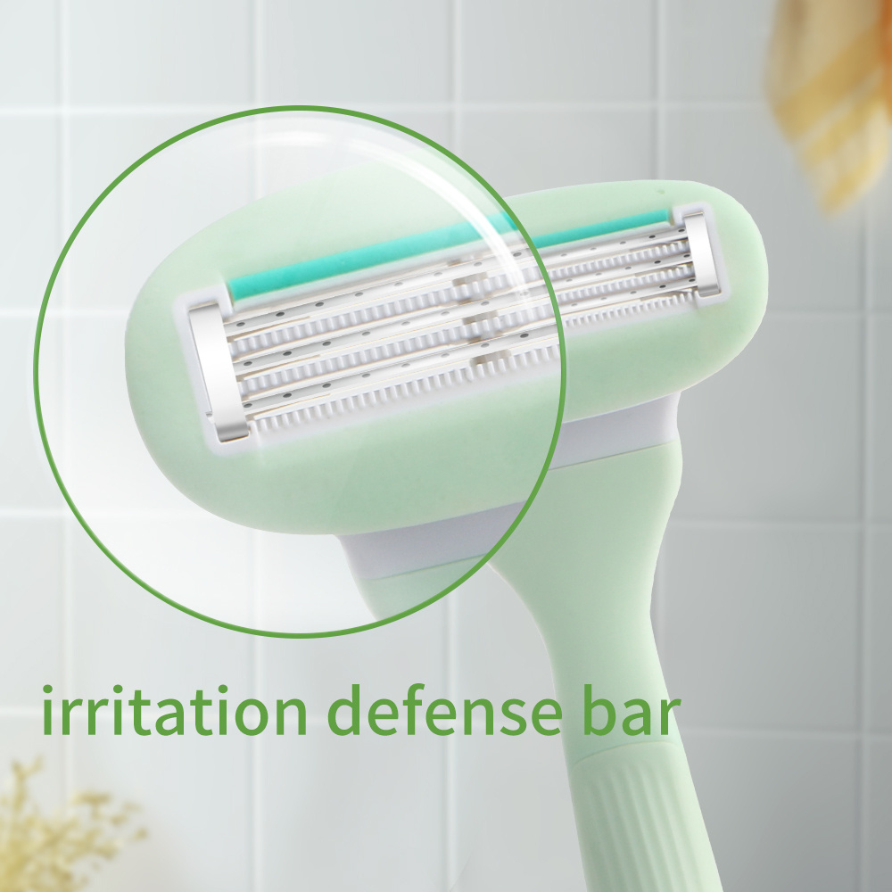 D937L Sensitive Advanced Triple Blade Women's System Razors with irritation defense bar