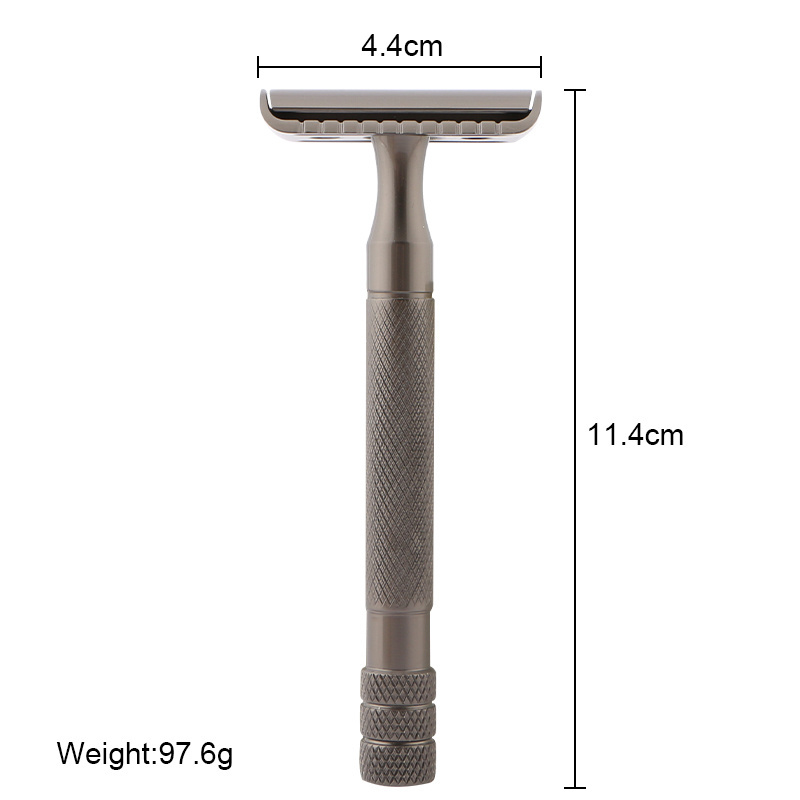 Zinc alloy safety razor chrome double edge shaving safety razor blades