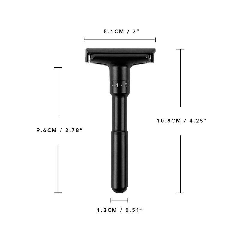 Reusable eco friendly double edge safety razor adjustable shaving safety razor