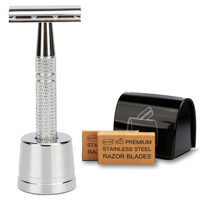 Metal Stainless Steel Safety Razor Sustainable Double Edge Razor Cheaper Shaving Razor Blades