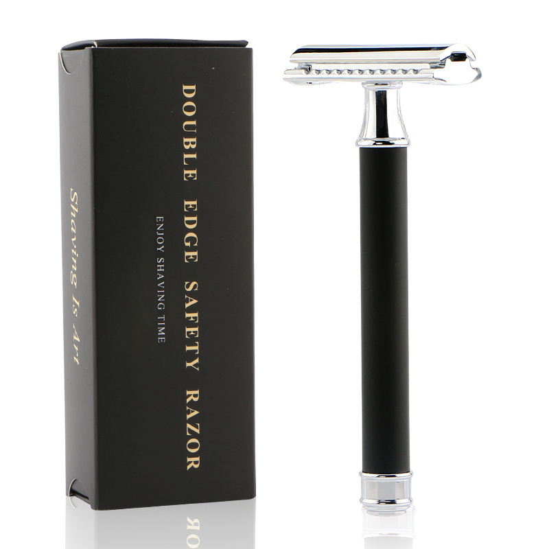 Adjustable Shaving Razor Brass Handle Double Edge Metal Safety Razor