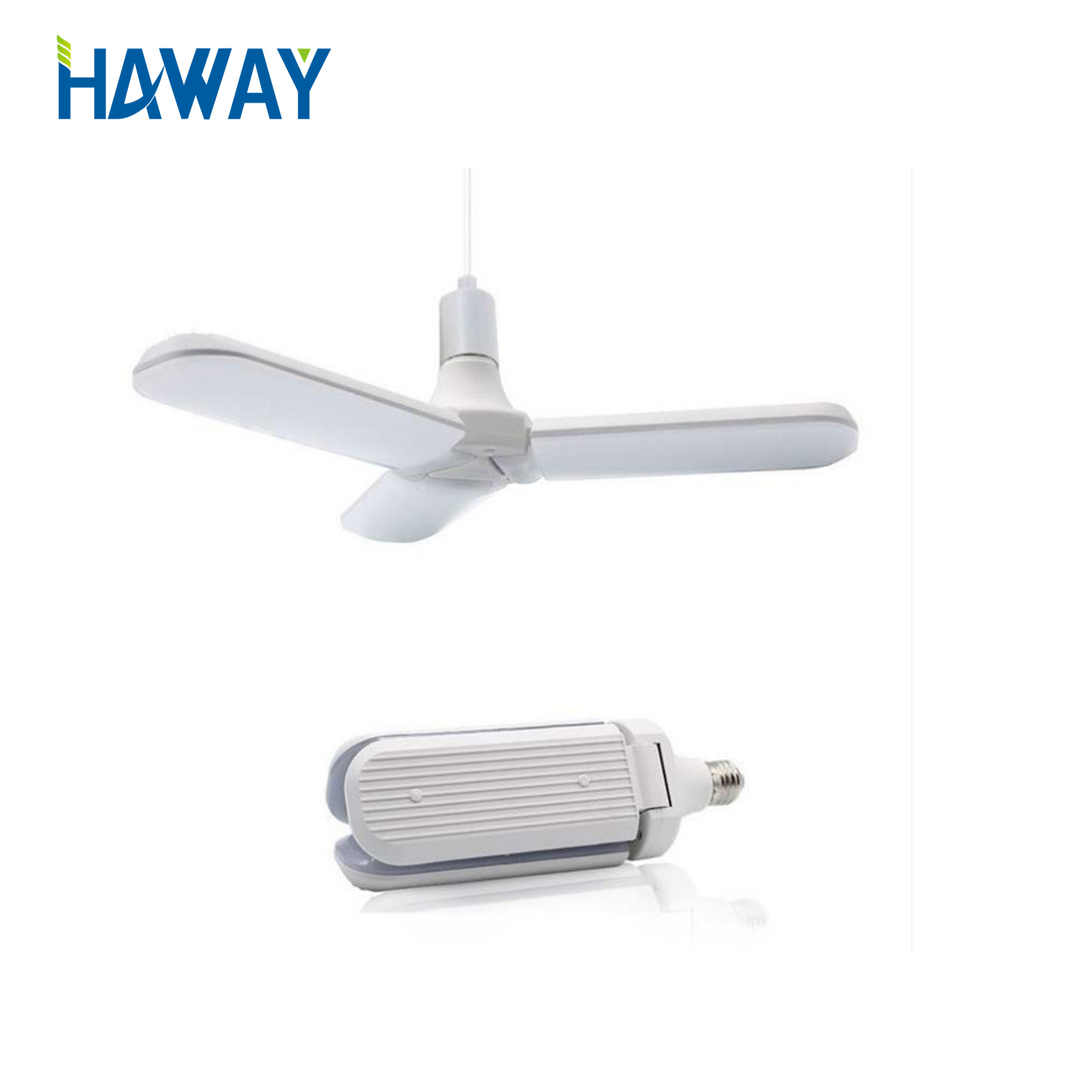 Hot selling product foldinglamp fan blade  45W led bulbled bulb e27/ B22 base 2019 New super bright 6500K/ 3000K  light  bulb