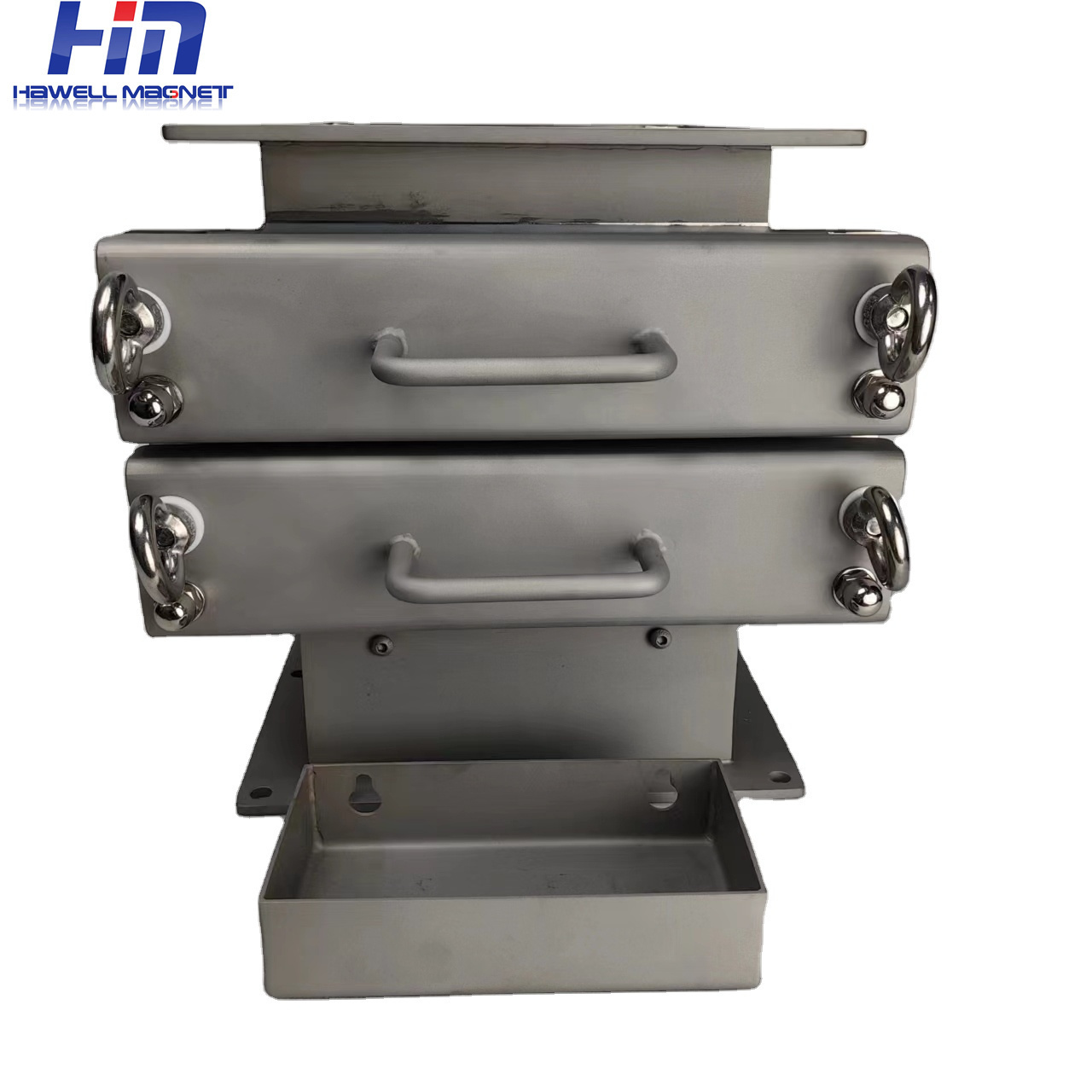 Custom  SS304 316 stainless steel magnet hopper easy clean 14000GS grate magnetic separator magnet filter for drawer