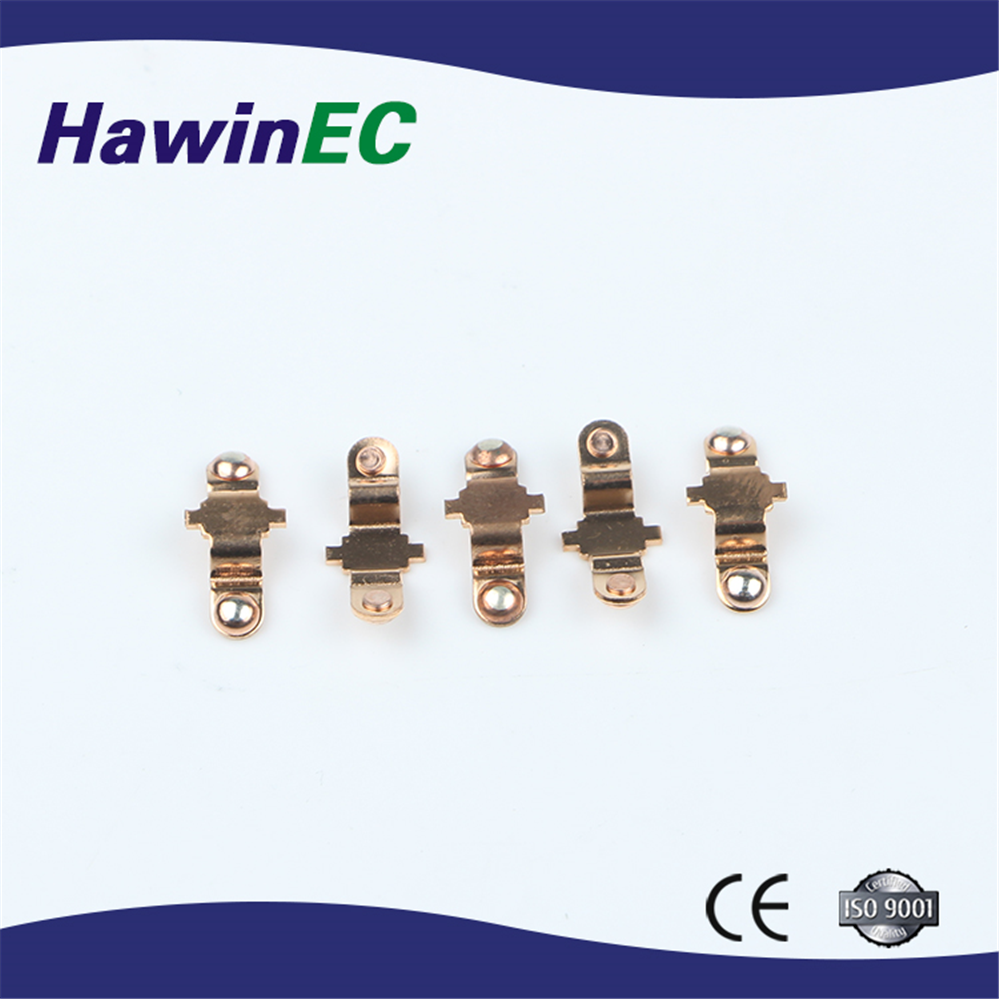 The China Suppliers Customized High Quality Stamping Bimetal Copper Silver Electrical Socket Spring Contact Points Contacts