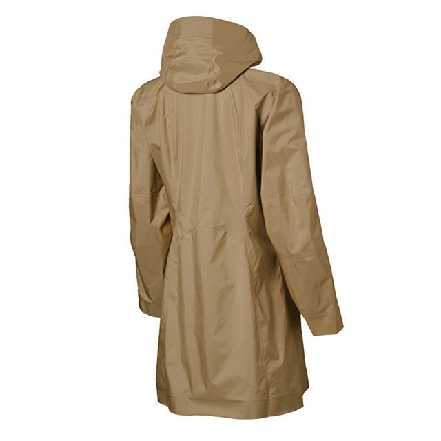 Hot Sell Women Spring Autumn PU Coated Polyester Lady Rain Jacket Waterproof Rain Wear Rain Coat