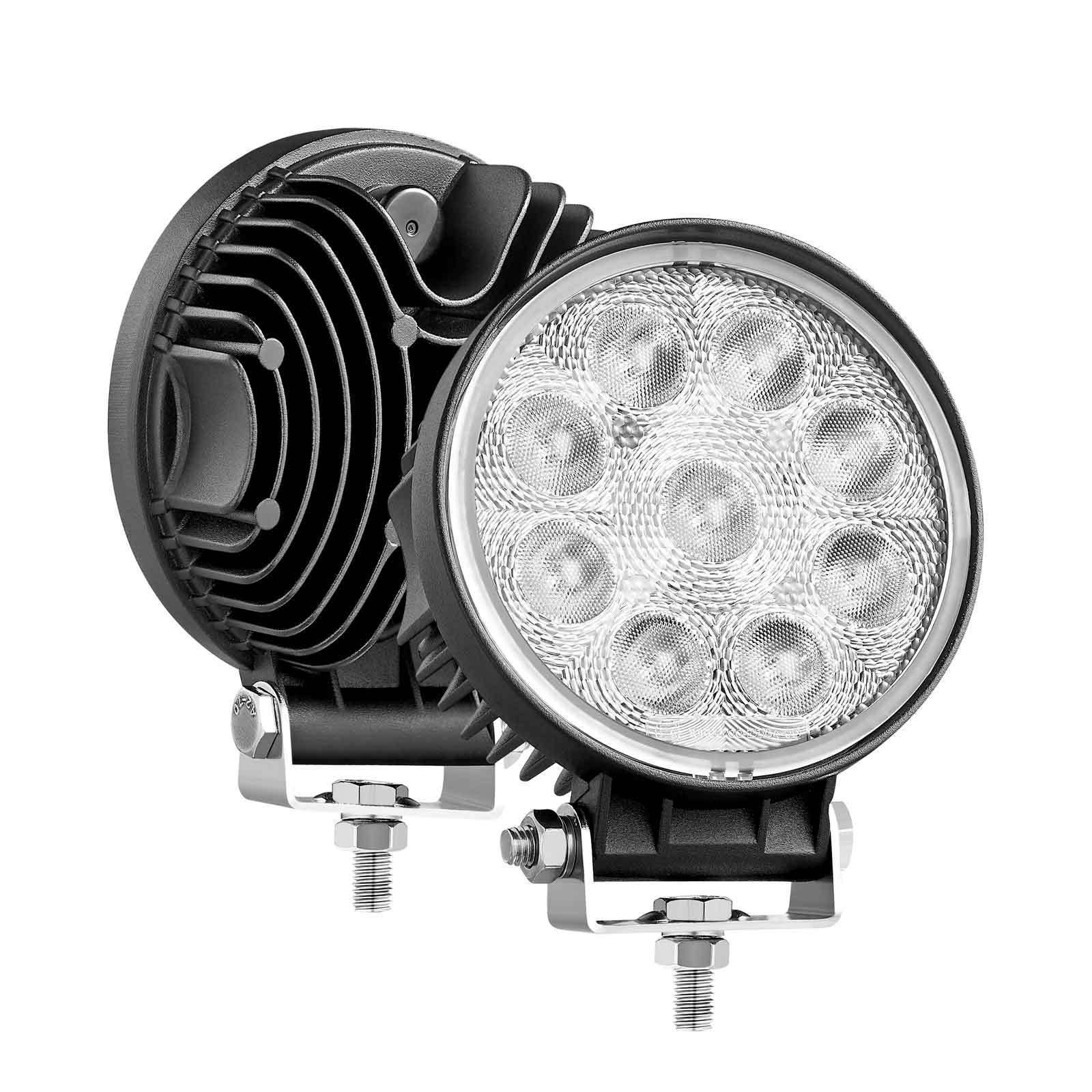 E-mark 12 Volt Automotive LED Work Light with Waterproof Breather Super Bright for Tractors Car Boat Offroad Trucks Lights 24V