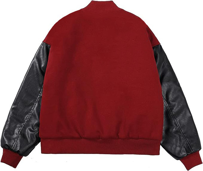 Fully Customized Design and Logo Wholesale Prices Solid Red Color Plain Bomber Jacket For Men