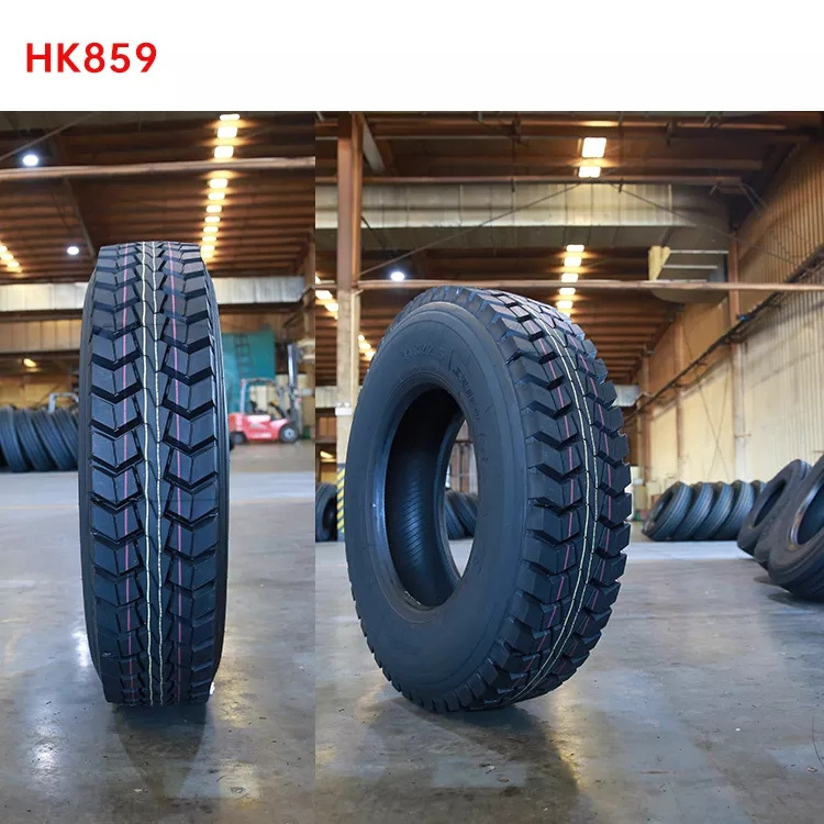 Chinese Popular llantas SUPERHAWK / HAWKWAY HK810 HK859 Mixed Road All-Steel Truck Tire 11r22.5 Radial tyres prices