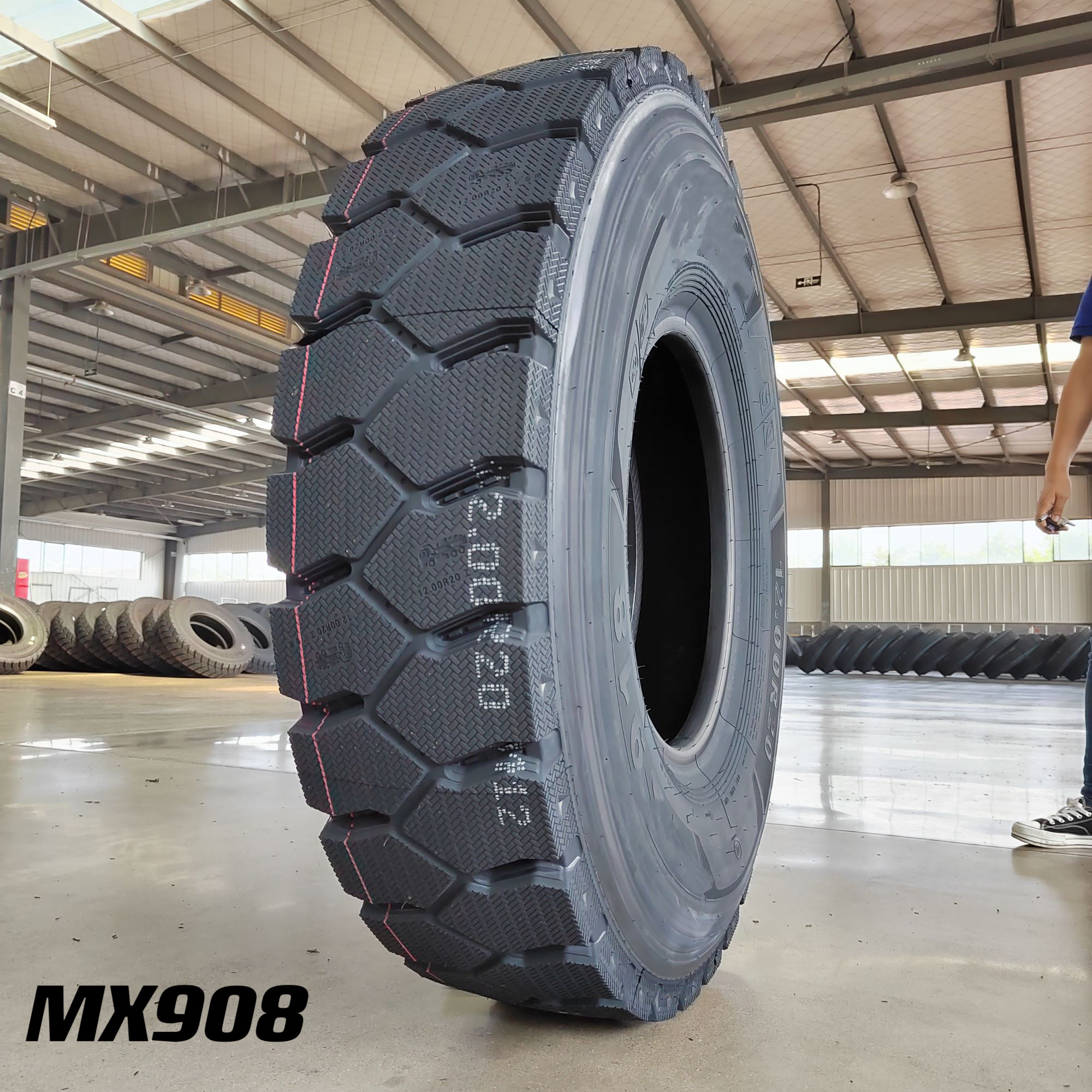 China hot tyres marvemax brand  heavy duty tyres MX908 12.00R20 off the road for mining