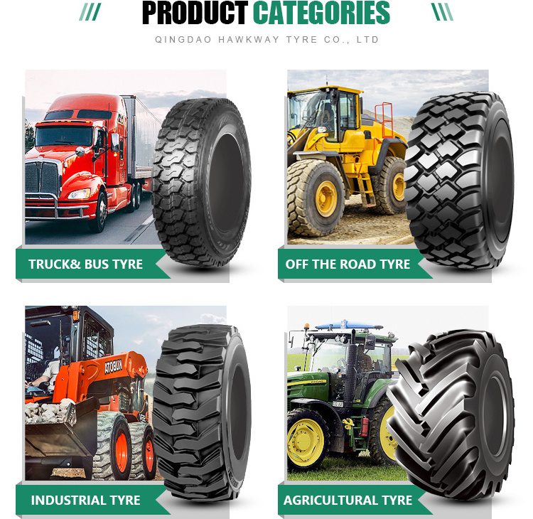 HAWKWAY commercial dump truck tyres supplier 12.00r 24 off the road truck tires applied to short-haul