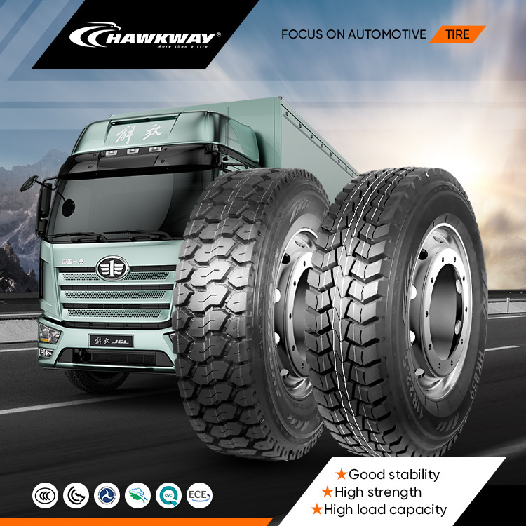 HAWKWAY commercial dump truck tyres supplier 12.00r 24 off the road truck tires applied to short-haul