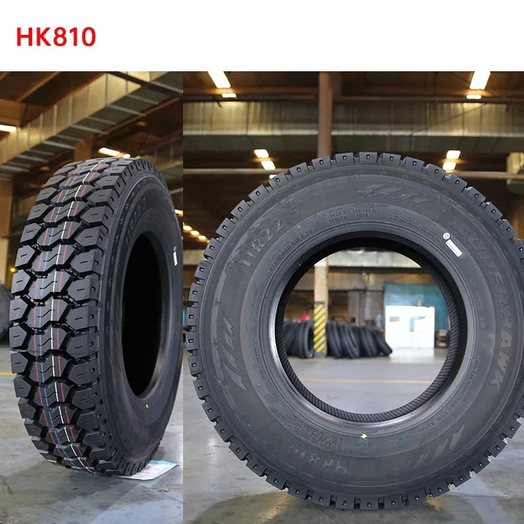 Chinese Popular llantas SUPERHAWK / HAWKWAY HK810 HK859 Mixed Road All-Steel Truck Tire 11r22.5 Radial tyres prices