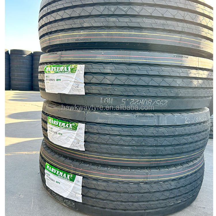 New Commercial Heavy duty truck tires 22.5 MARVEMAX 295/80R22.5 Size 22.5 Truck Tyers For Sale