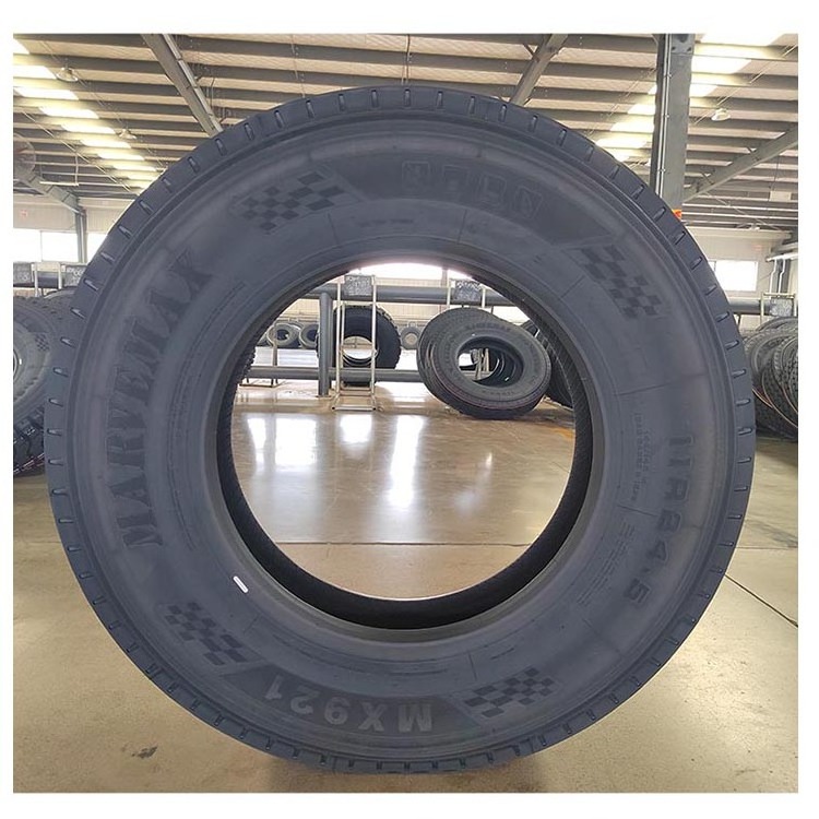 Chinese truck tires radial MARVEMAX llantas steer drive 11r 24.5 16PR tubeless truck tyres prices