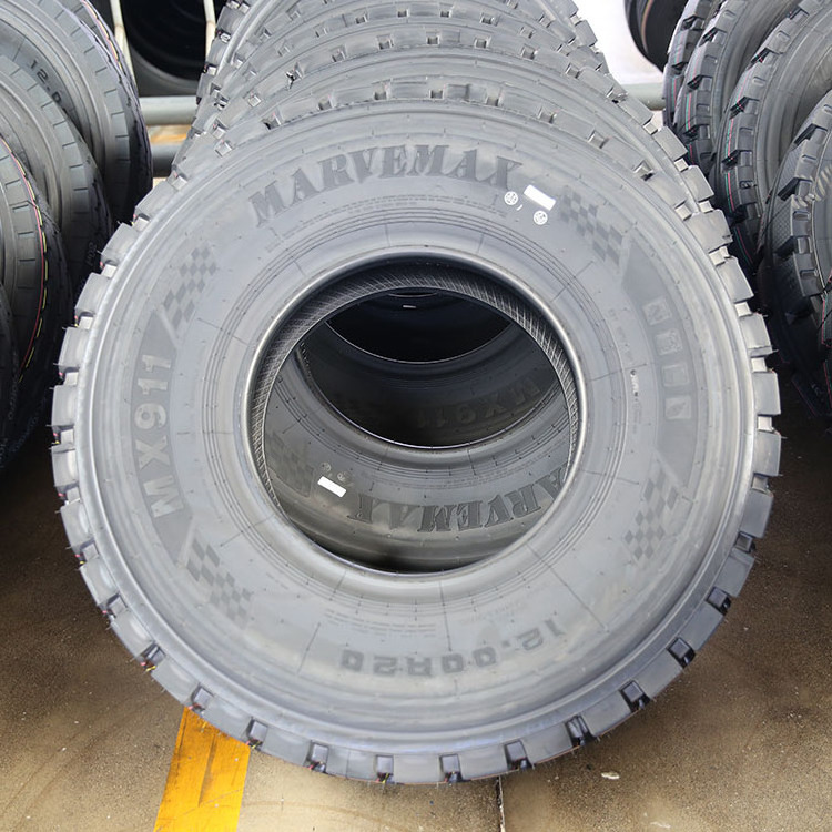 Chinese truck tires 12.00r20 tire llantas MARVEMAX  wholesale china  Heavy Duty Radial Truck Inner Tube tyre