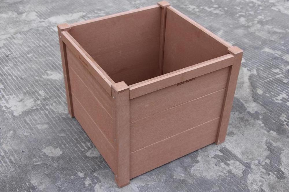 Outdoor wood plastic composite wpc garden flower planter box