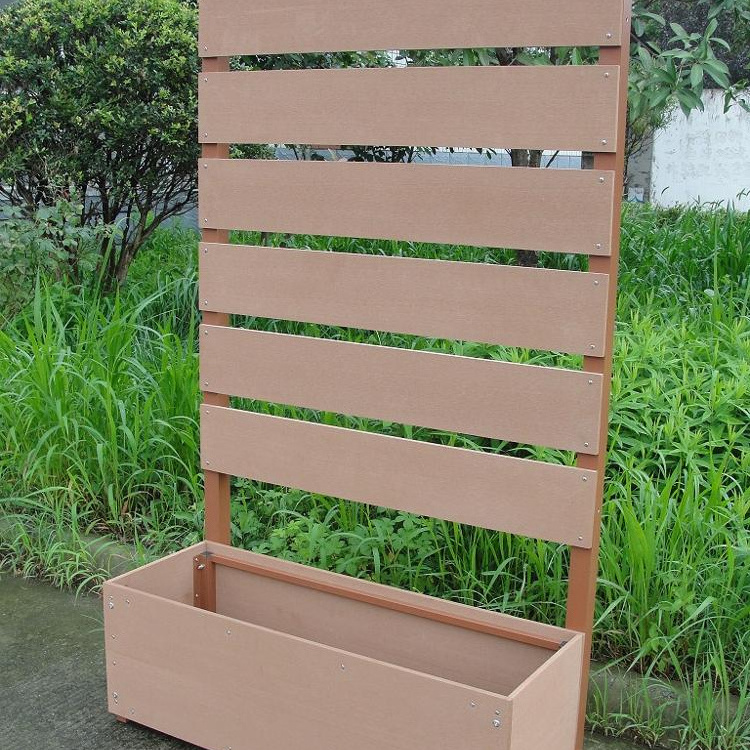 1800mm High Decorative WPC Rectangular Planter Box, Wood Plastic Composite Flower Planter Box