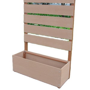 1800mm High Decorative WPC Rectangular Planter Box, Wood Plastic Composite Flower Planter Box