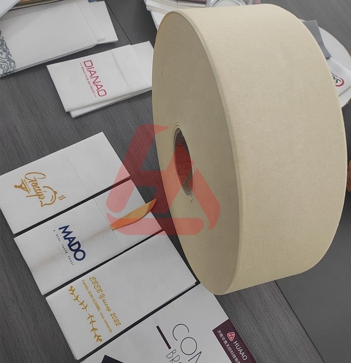 White Airlaid Roll Natural Jumbo Rolls Paper Napkin Custom Paper Roll