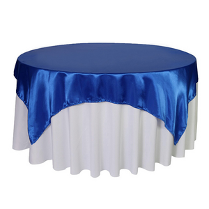 satin square table overlay cloth