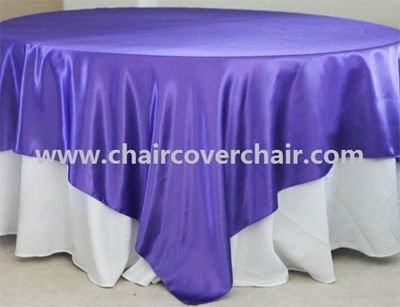 satin square table overlay cloth