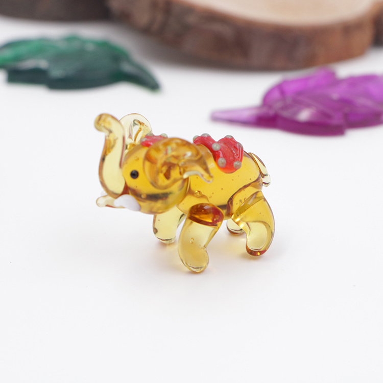 Handmade Murano Glass  Elephant Figurine