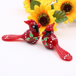 Lovely home desktop decoration unique souvenir small gift murano glass bird decorative glass table top