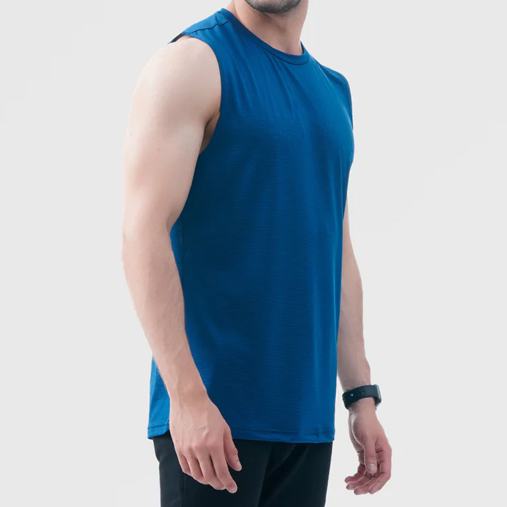 High Elastic Stretch Customized Logo Casual Sleeveless Knitted tank top Ribbed Men's Muscle Man Tank Top Vests for Men