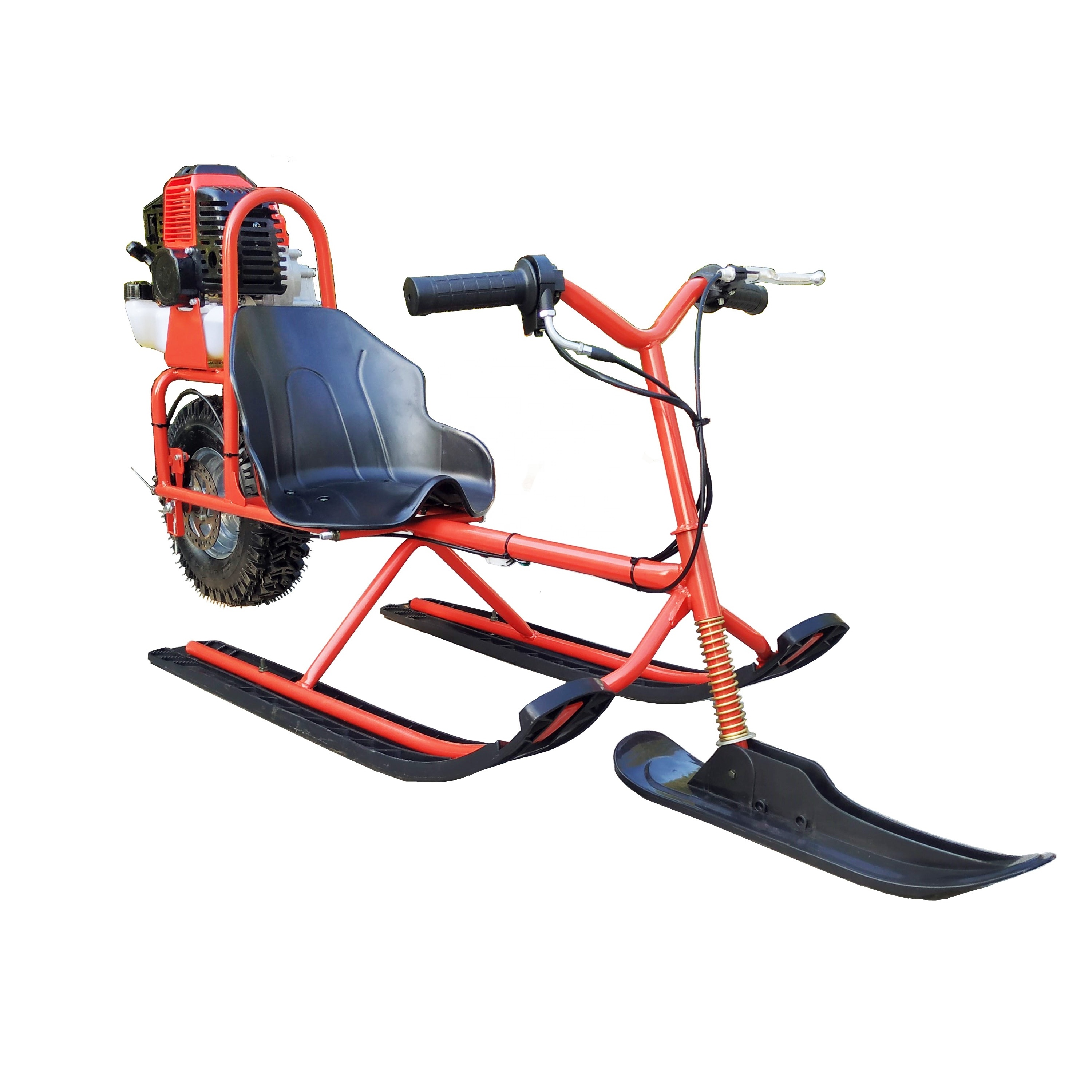 Hot Sale Kids Gasoline Snow Motorcycle Scooter Ski sled mini Quad