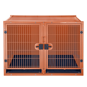 Pet Modular Cage Bank Zinc-plated Steel With Powder Coated Finish Vet Dog Cat Pet Show Cage Bank For Large Small Animal