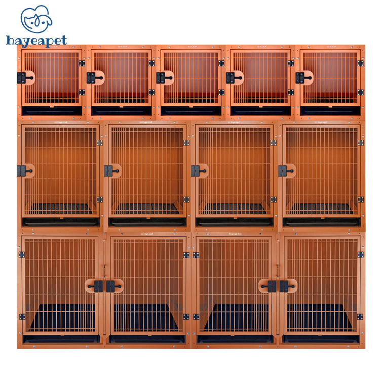 Pet Modular Cage Bank Zinc-plated Steel With Powder Coated Finish Vet Dog Cat Pet Show Cage Bank For Large Small Animal