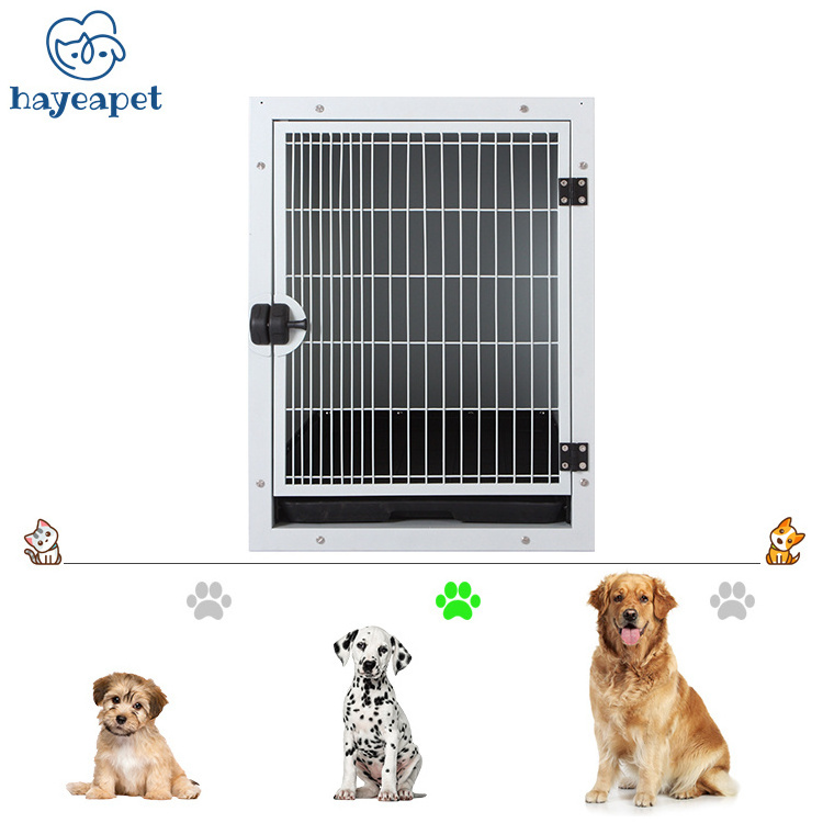 Pet Modular Cage Bank Aluminum-Zinc Alloy coated steel sheet Veterinary Vet Dog Cat Pet Show Cage Bank For Large Small Animal