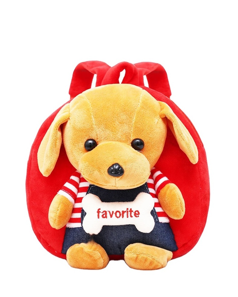 Custom Plush Backpacks Stuffed Animals Toys Pet Dog  Bear for Kids Plush Factory OEM for Popular Brands