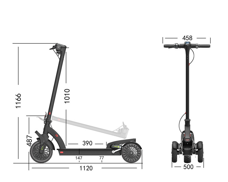 X10 OEM ODM Foldable Brushless Motor Kick Scooter 3 Wheel kick scooter Electric Skate Board for Adults