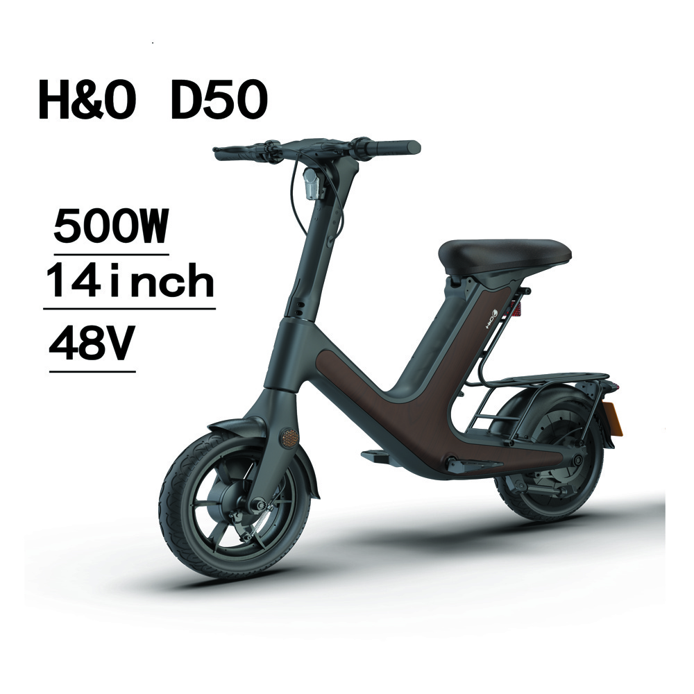 Trendy Fashion 500W ManufacturerLithium Battery 14 inch 48V Green Power E-bike Foldable Adult Electric Bike Rental or Personal