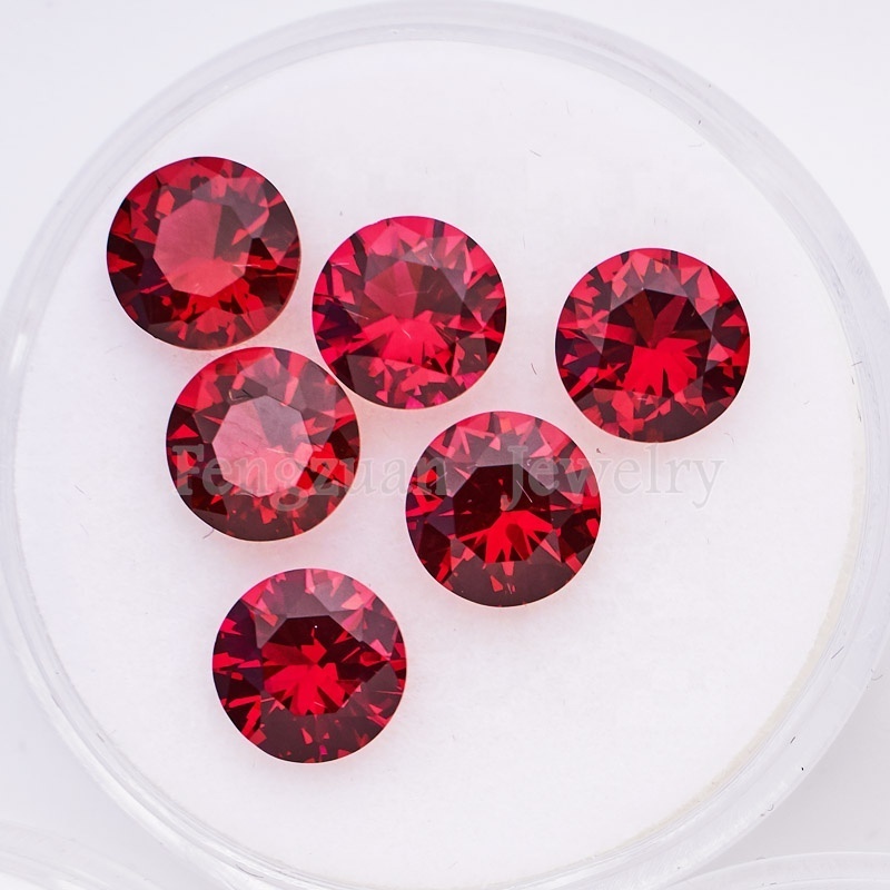 Wholesale Price 8A 3mm 106# Blue CZ Synthesis Spinel Stones High Temperature Resistance Round Shape Cubic Zirconia Loose Spinel